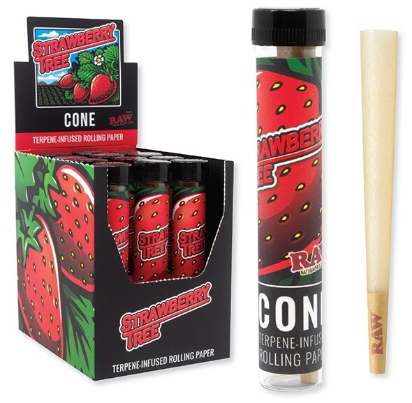Sampler - RAW GRAPE & STRAWBERRY & BLUEBERRY TREE Terpene Infused King Size Cone