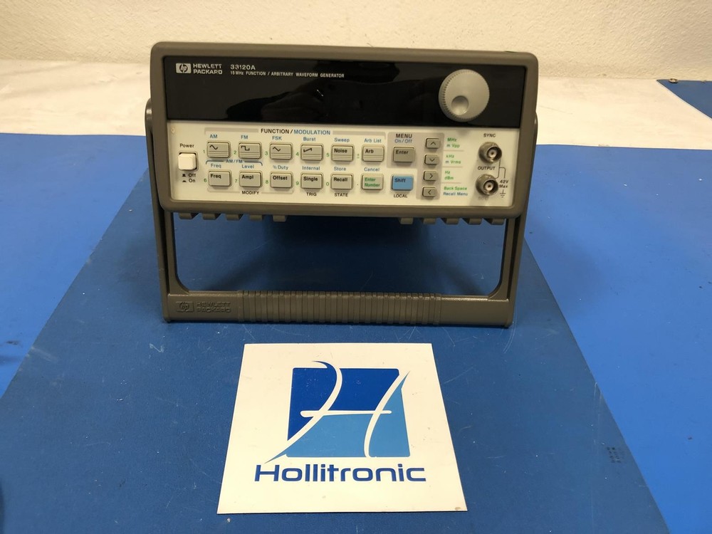 HP 33120A 15 MHZ FUNCTION / ARBITRARY WAVEFORM GENERATOR