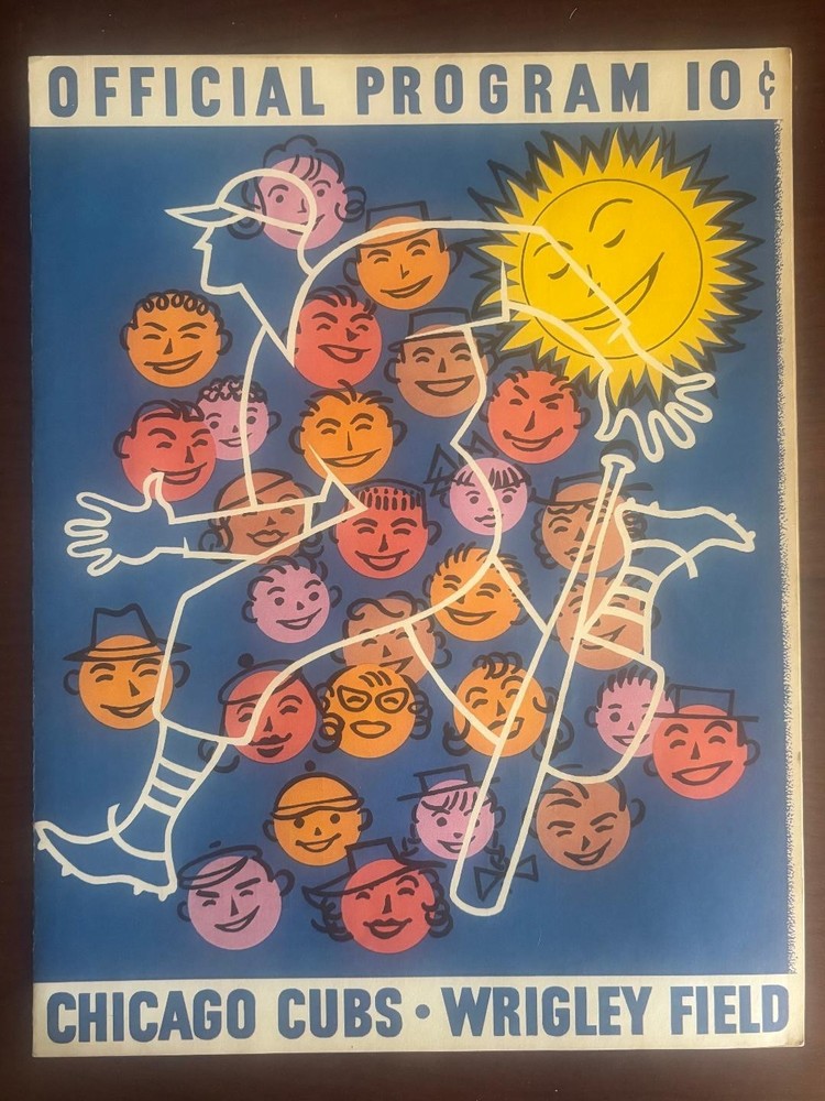 Cubs Program 6/26/1957 vs Pirates scored