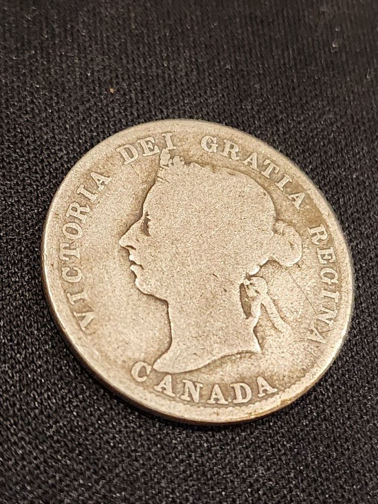 1891 Canada 25 Cents Silver Coin