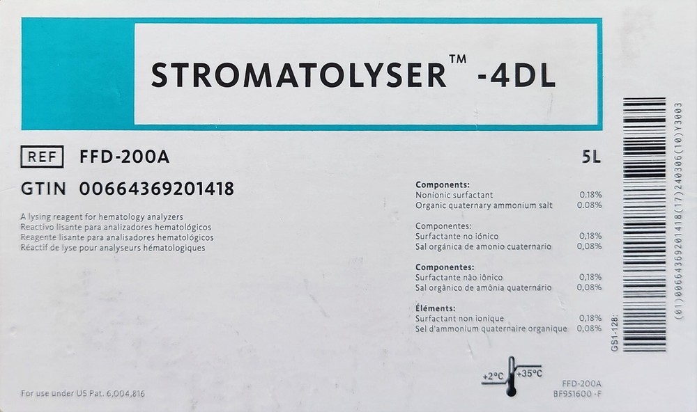 FFD-200A SYSMEX STROMATOLYSER-4DL 5L