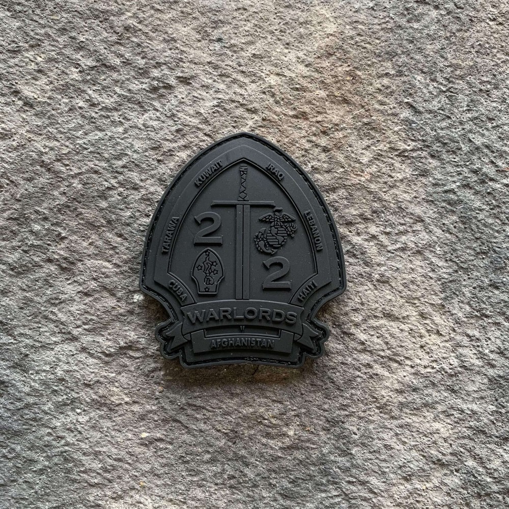 2nd Battalion 2nd Marines BLACKOUT PVC Patch