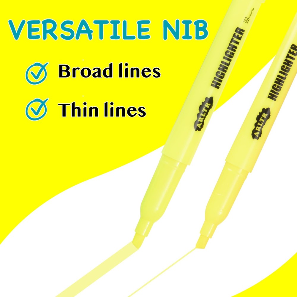 Yellow Highlighters, 96 Pack Highlighters Bright Colors, Chisel Tip