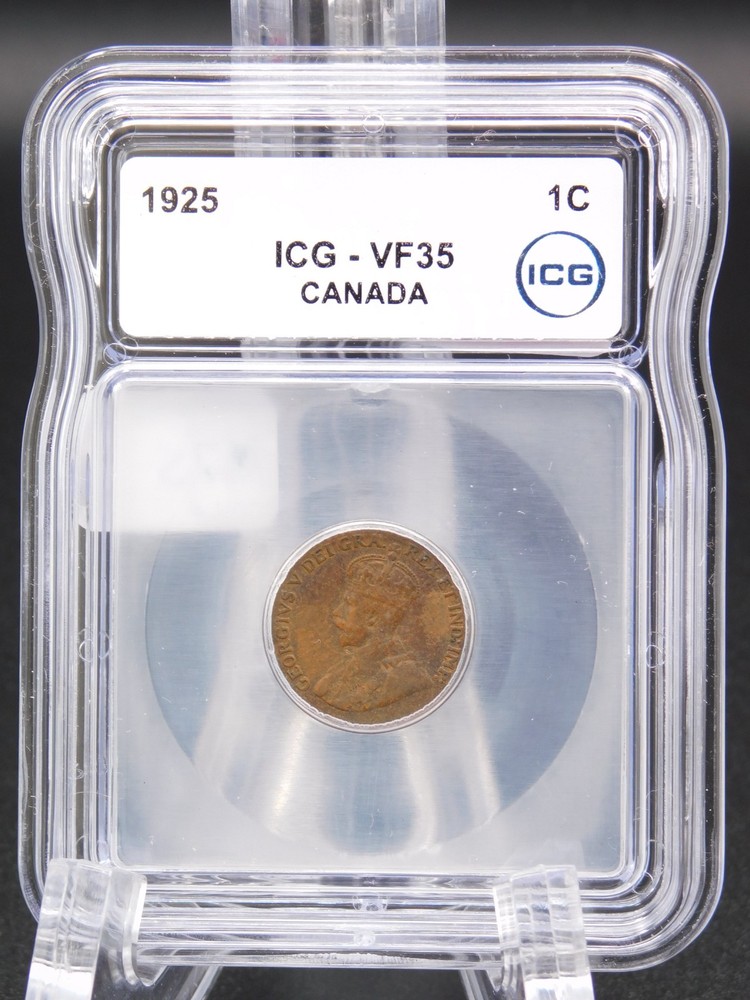 1925 CANADA ONE CENT ICG GRADED VF35 (BT1265)