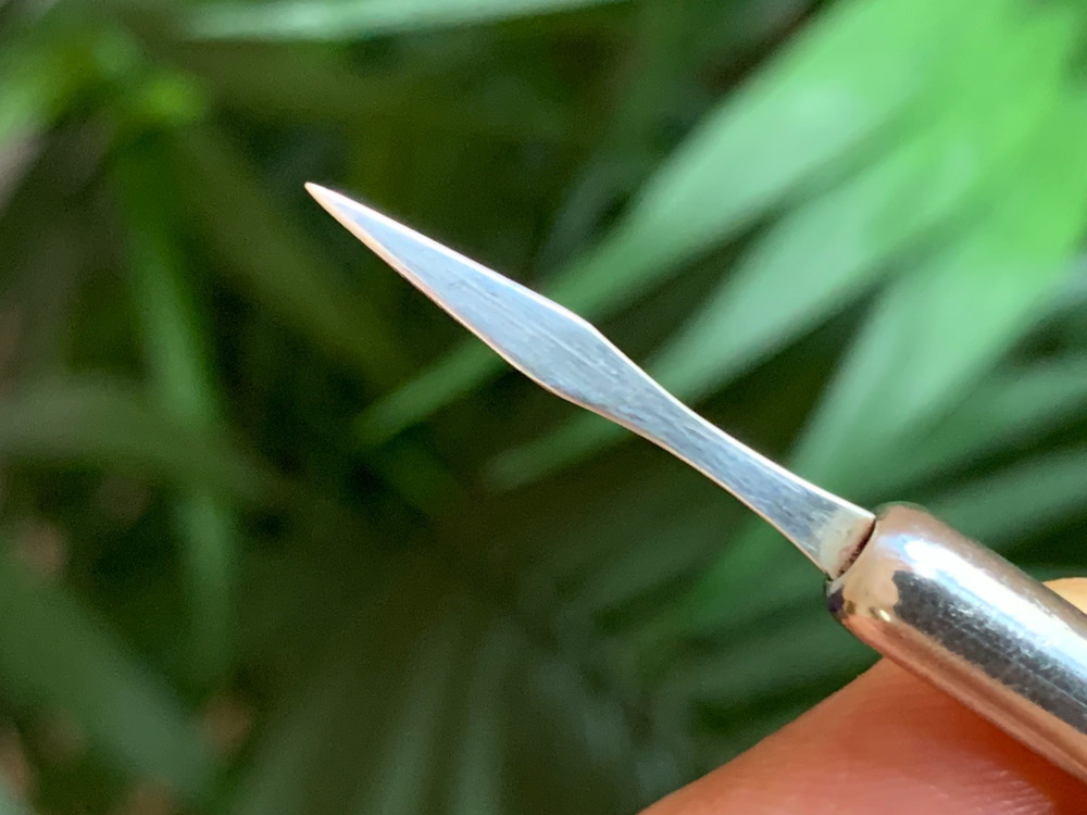 Solid Silver Mechanical Retractable Toothpick Hallmarked Birmingham England 1989
