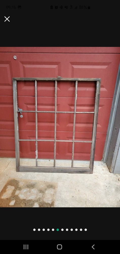 Extra large wooden window frame