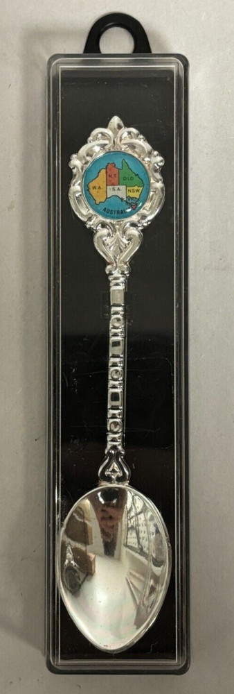 Vintage Collectable Spoon - Australia - Six State Map