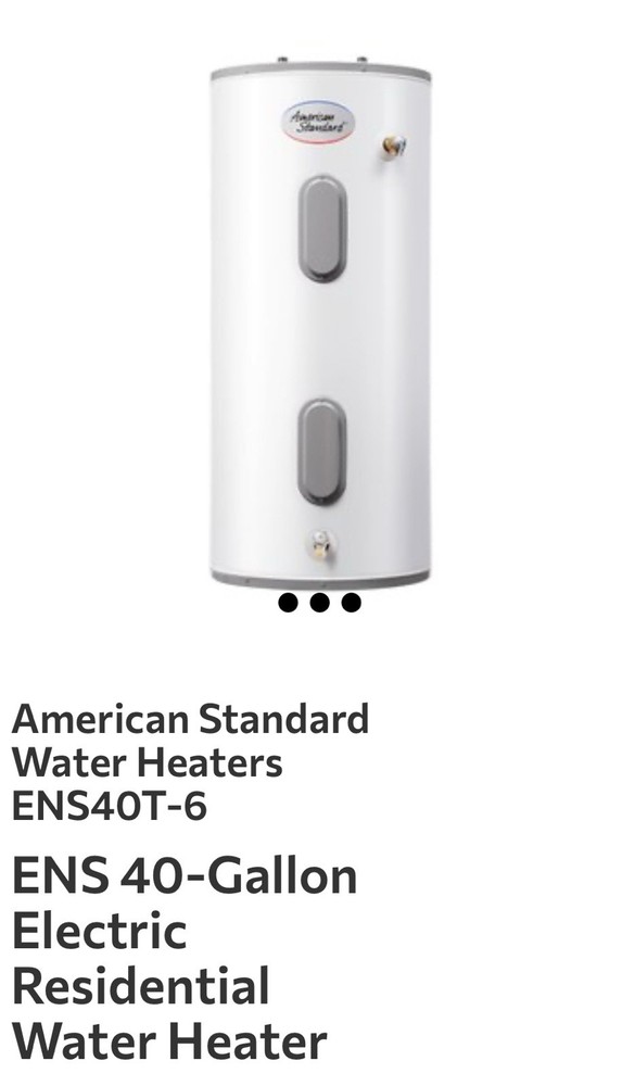 American Standard Water Heaters ENS40T-6