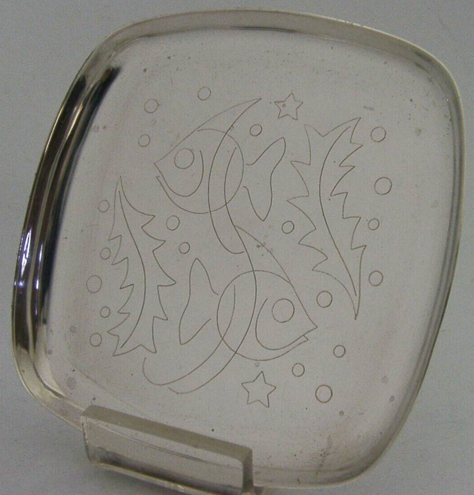 A E JONES SOLID STERLING SILVER FISH DISH 1960 GEOFFREY BELLAMY DESIGNED