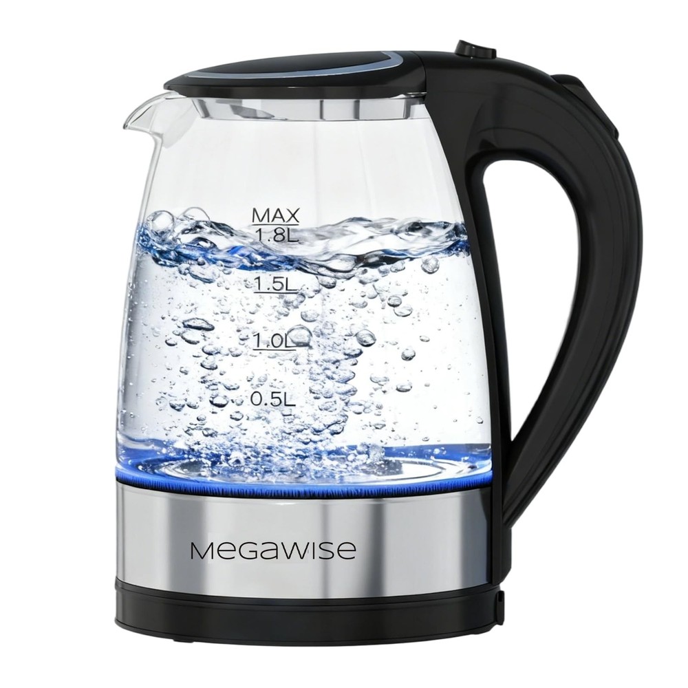 Electric Glass Kettle with Auto ShutOff 1.8L