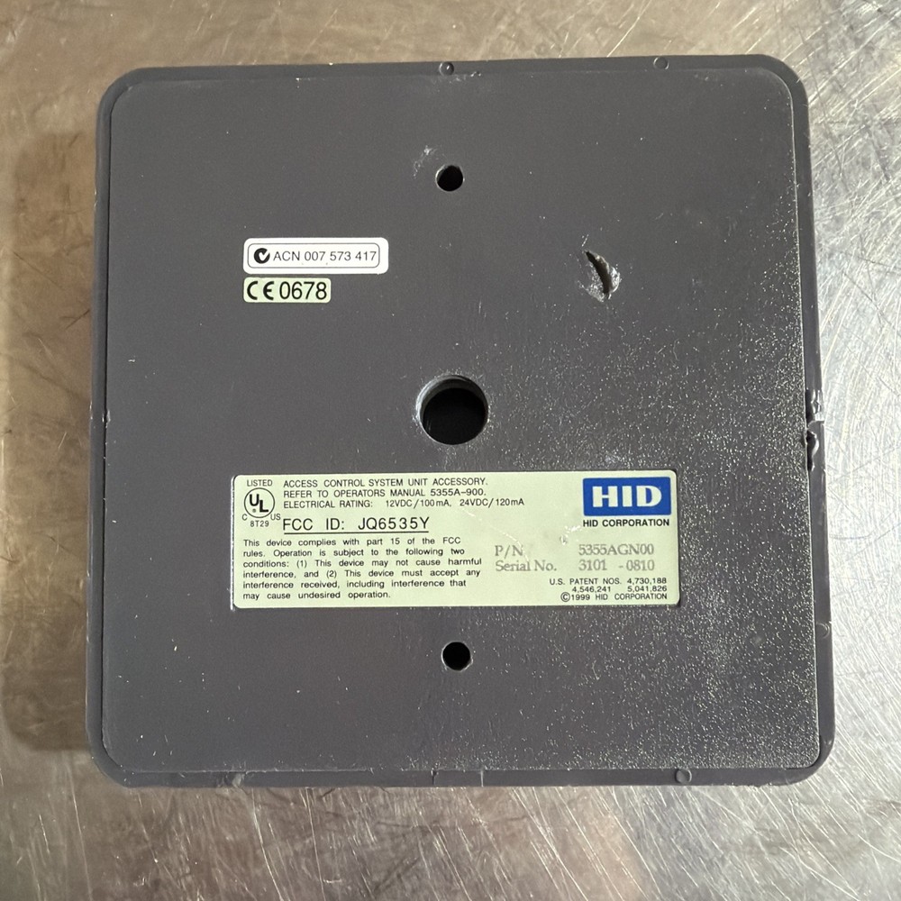HID 5355AGN00 Proxpro Proximity Card Reader Used Surplus