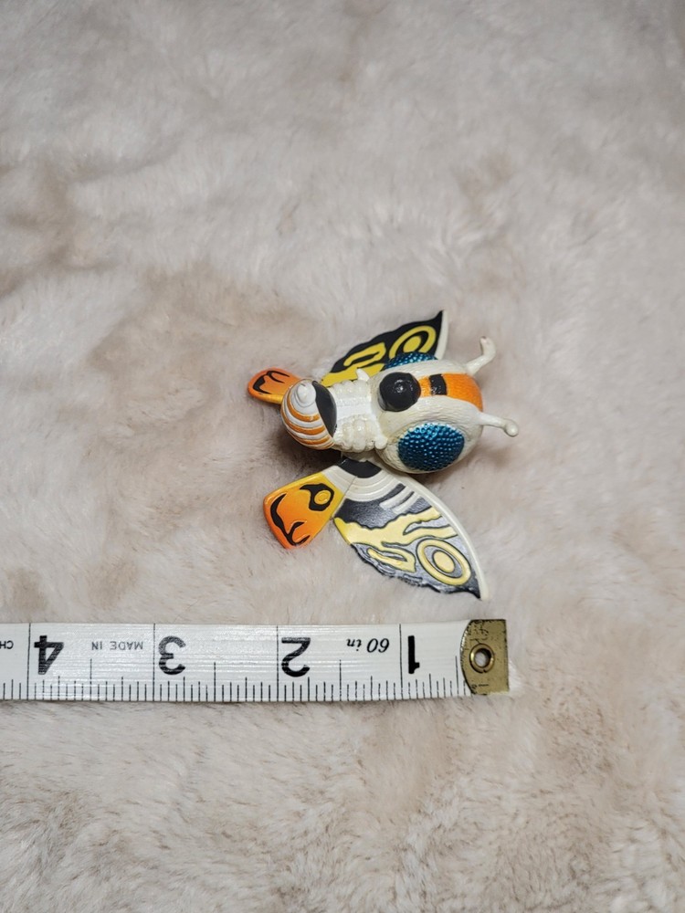 Godzilla Mothra Mini Figure 2" TOHO Bandai Chibi Orange White Kaiju E5
