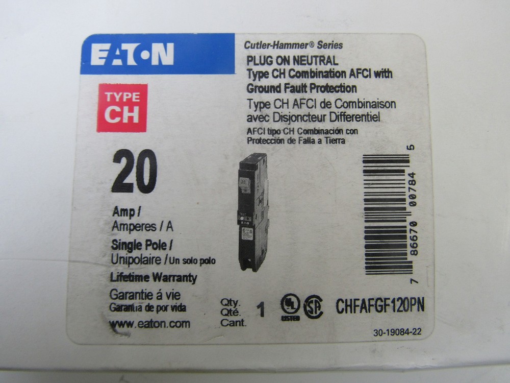 Eaton CHFAFGF120PN Miniature Circuit Breakers (MCBs)