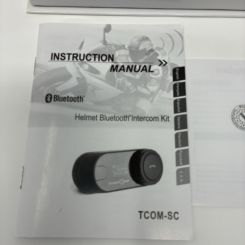 Freedconn Motorcycle Bluetooth Headset TCOM-SC BT5.0 Motorcycle Bluetooth Commun