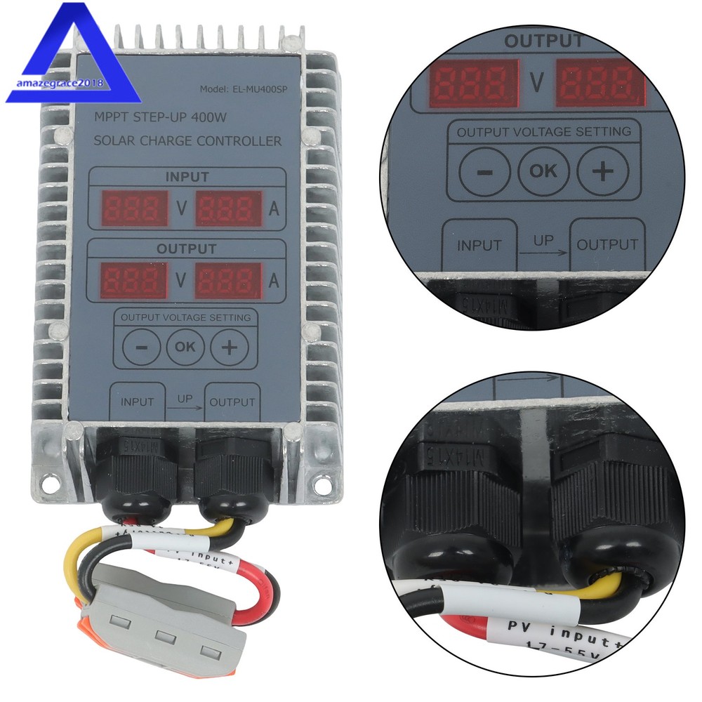 24‑85V Solar Battery Charge Controller Boost MPPT Voltage Adjustable Waterproof