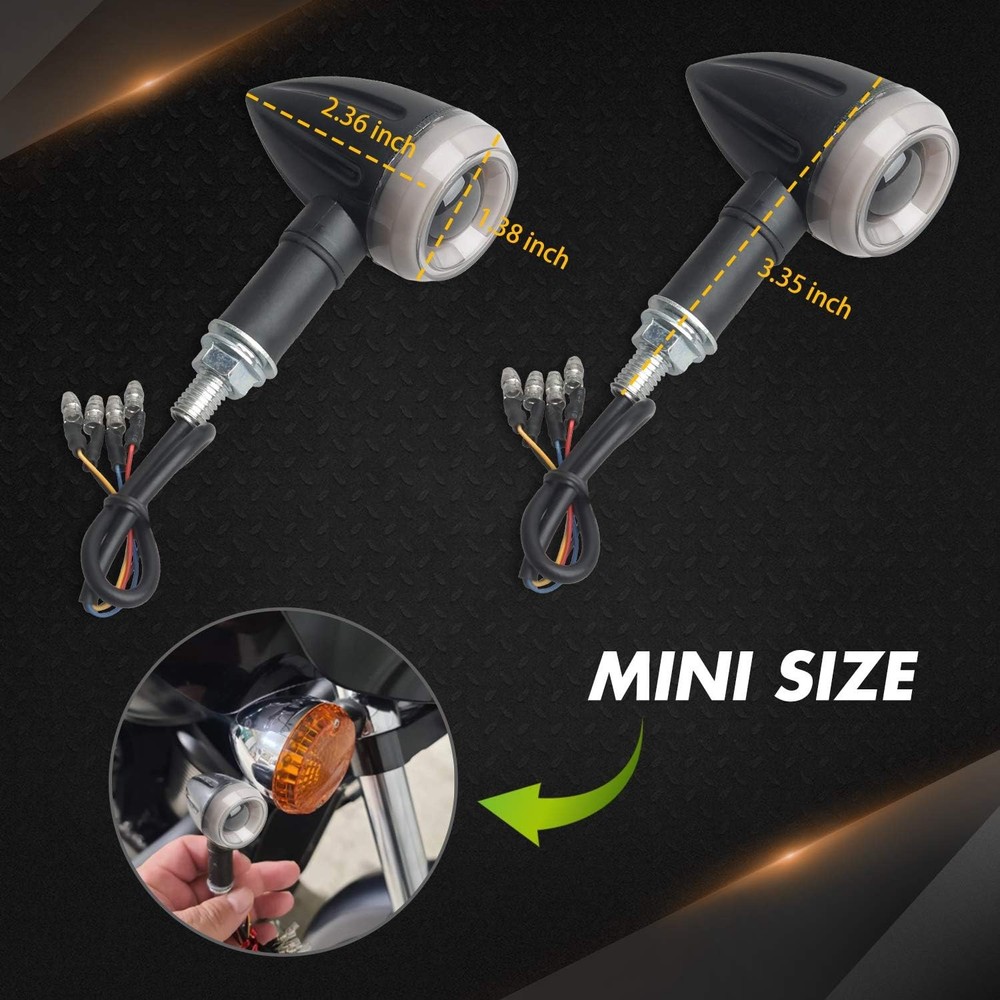 Sequential Turn Signals Light LED Switchback Flowing Motorcycle Blinkers