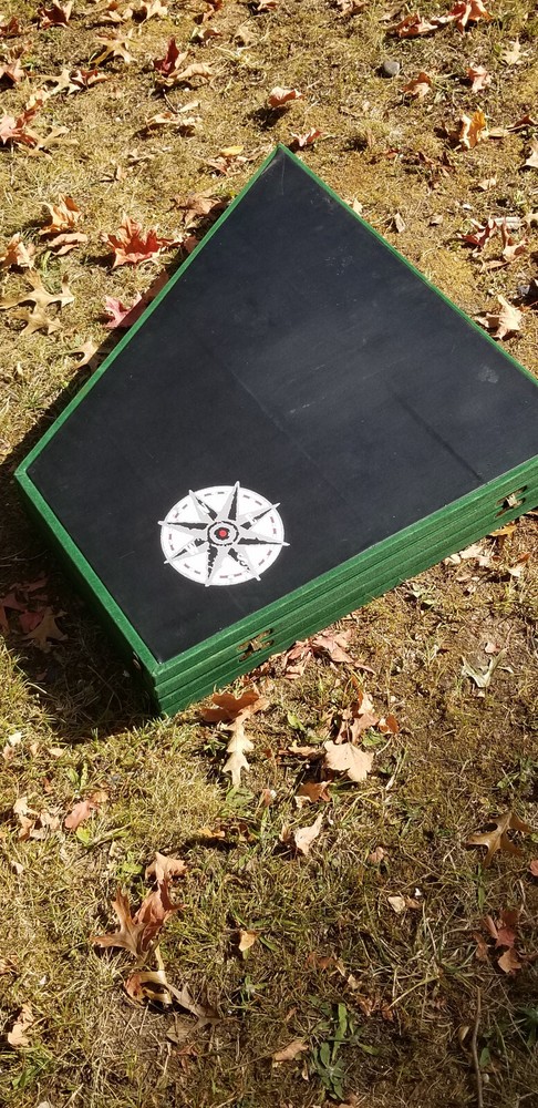 6 PERSON TABLE TOP FOLDABLE FELT POKER FOLDING GAME TABLE