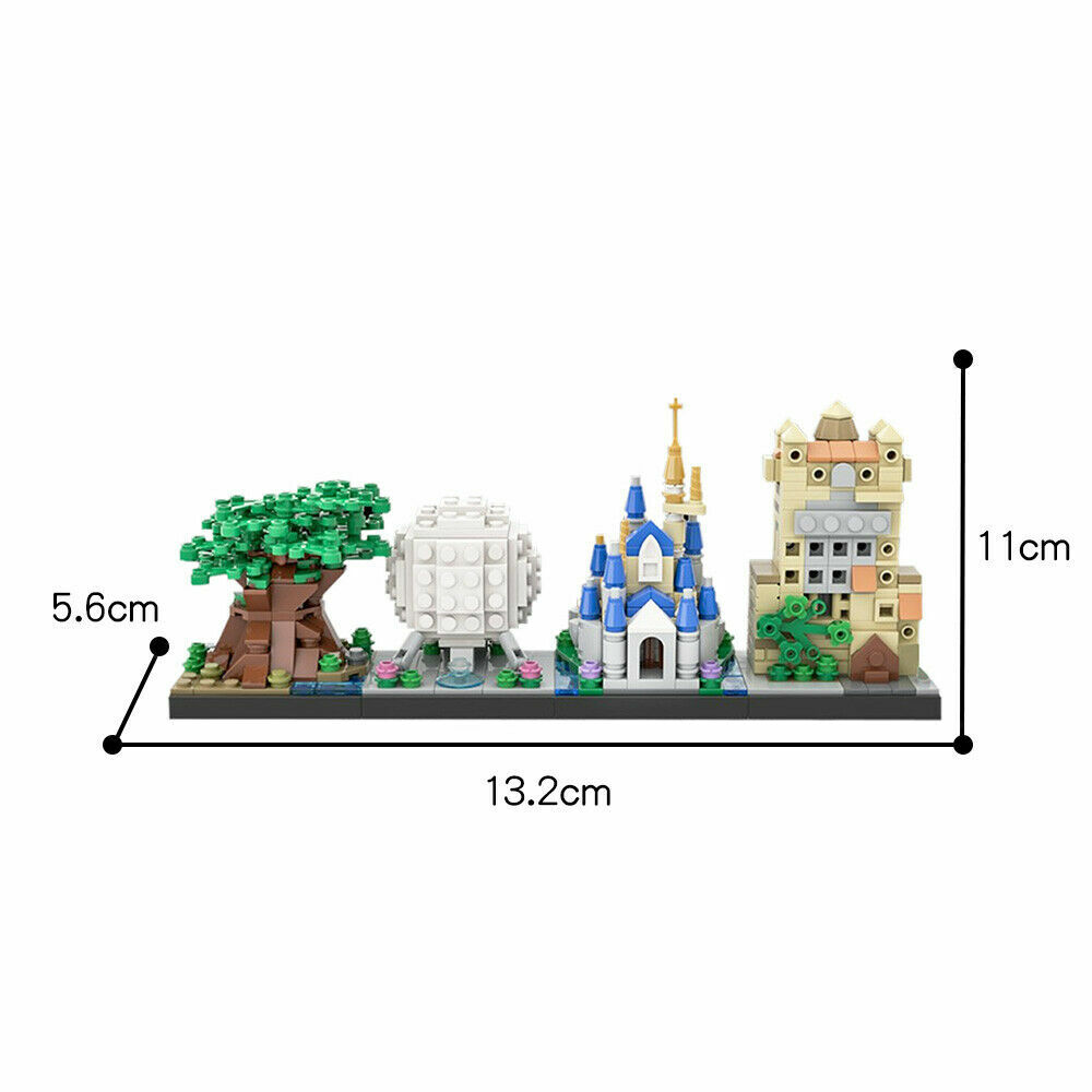 Iconic Theme Park Lite Version Building Toys Set MOC Building Blocks Gift 529pc