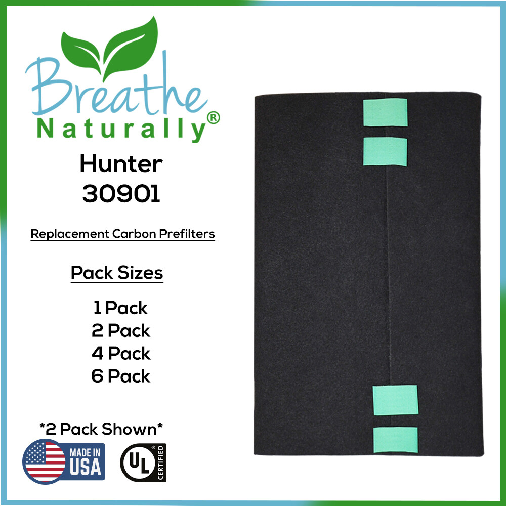 Replacement Carbon Prefilters for Hunter 30901 Series Air Purifiers 1|2|4|6 Pack