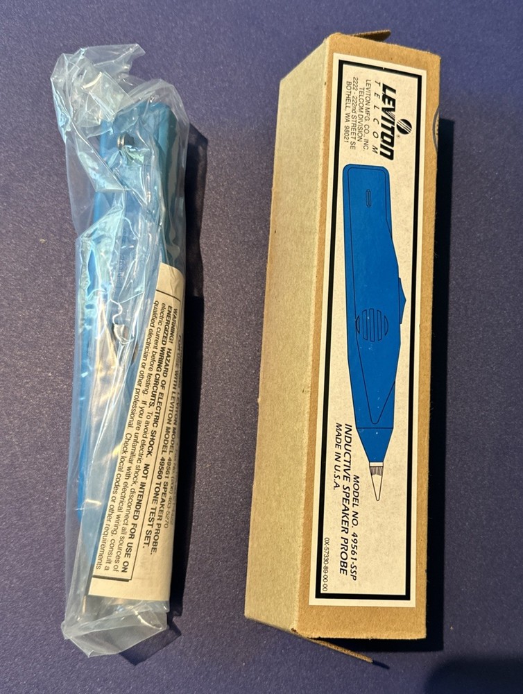 Leviton 49561 Inductive Speaker Probe NIB