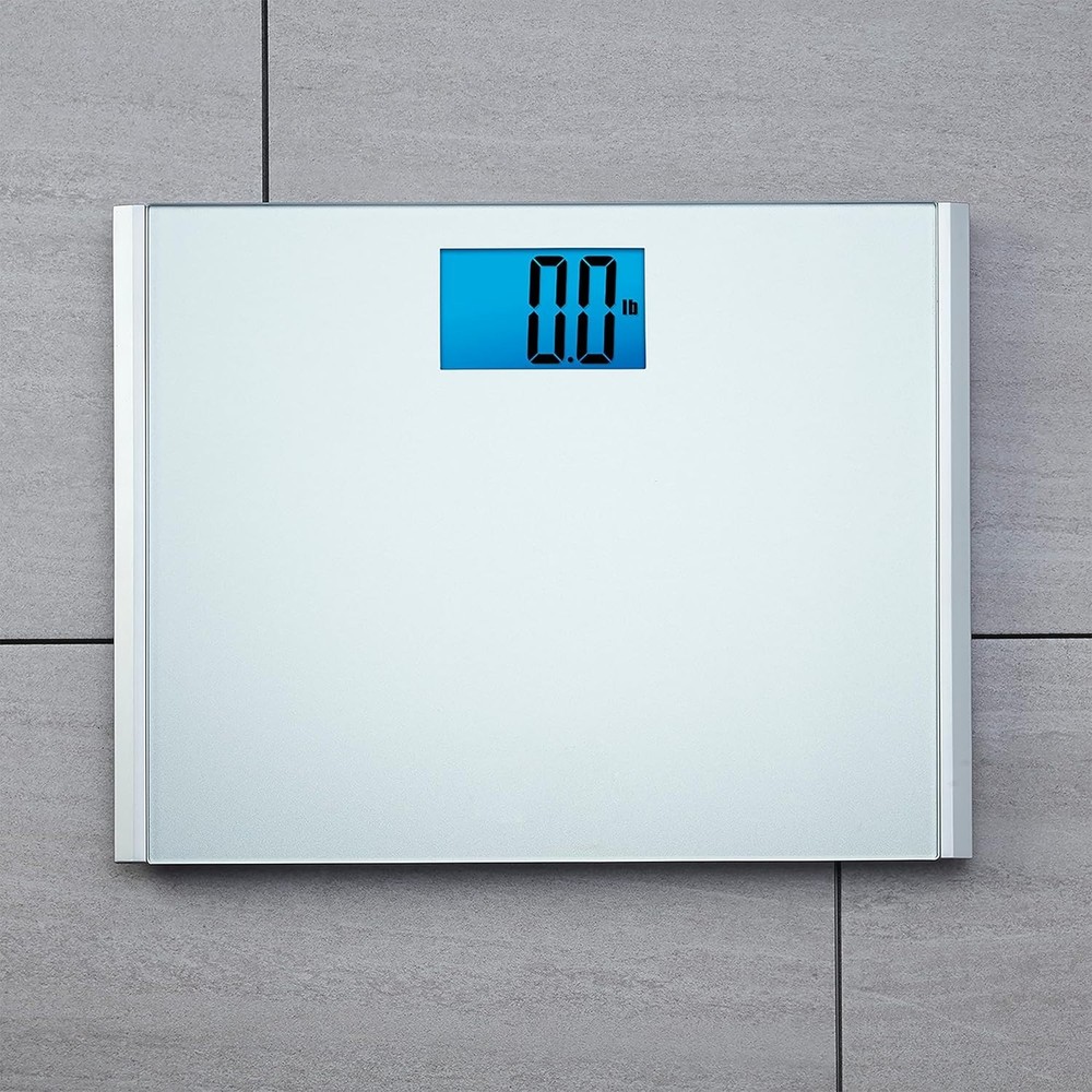 Digital Bathroom Scale 440 lbs Capacity Large Platform Easy Read Slim
