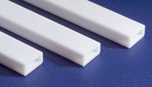 Evergreen Styrene Rectangular Tube .125 X .250 (3) - Model Railroad Scratch