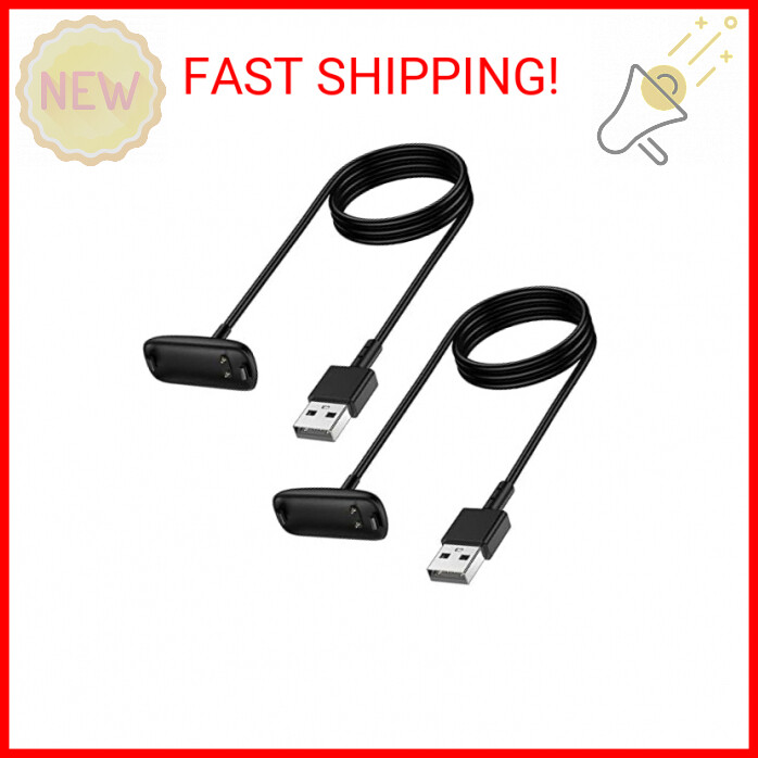 Mixblu Charger Cable Replacement for Fitbit Inspire 3 (2 Pack/3.3Ft)