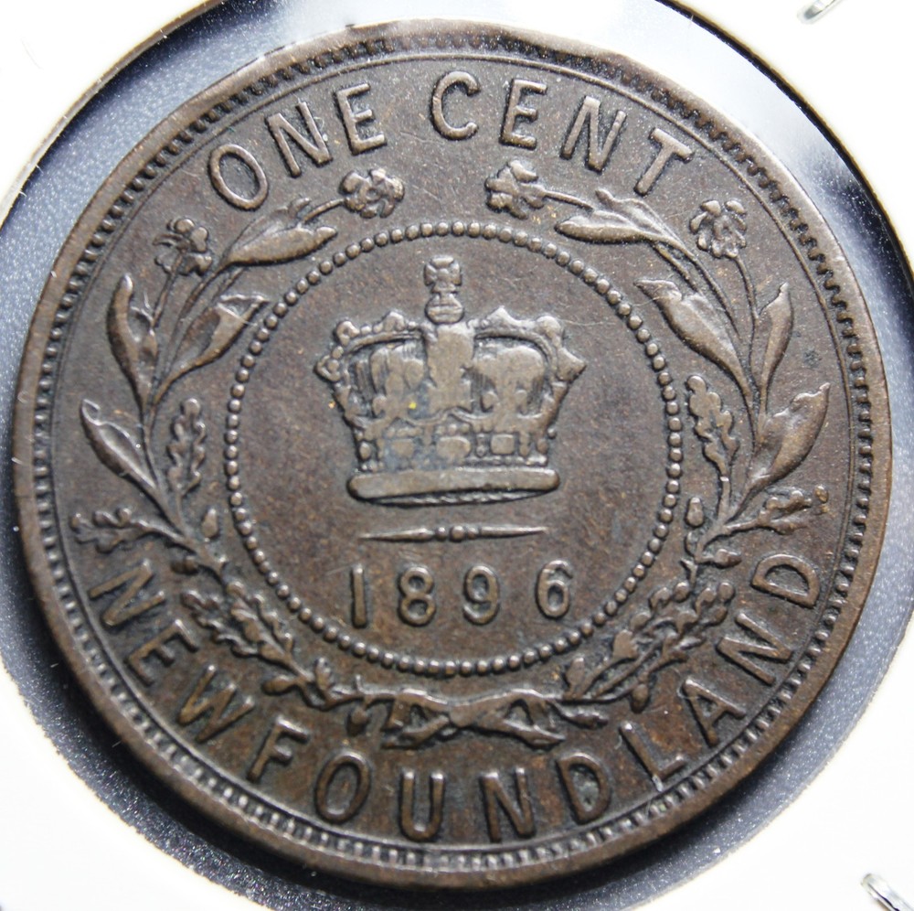 1896 Newfoundland Canada 1 One Cent Victoria