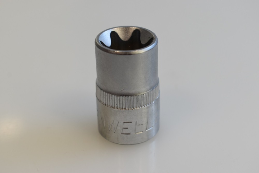 Cornwell Tools CBSE203 E20 TORX External Star Shallow Socket 1/2" Drive Chrome