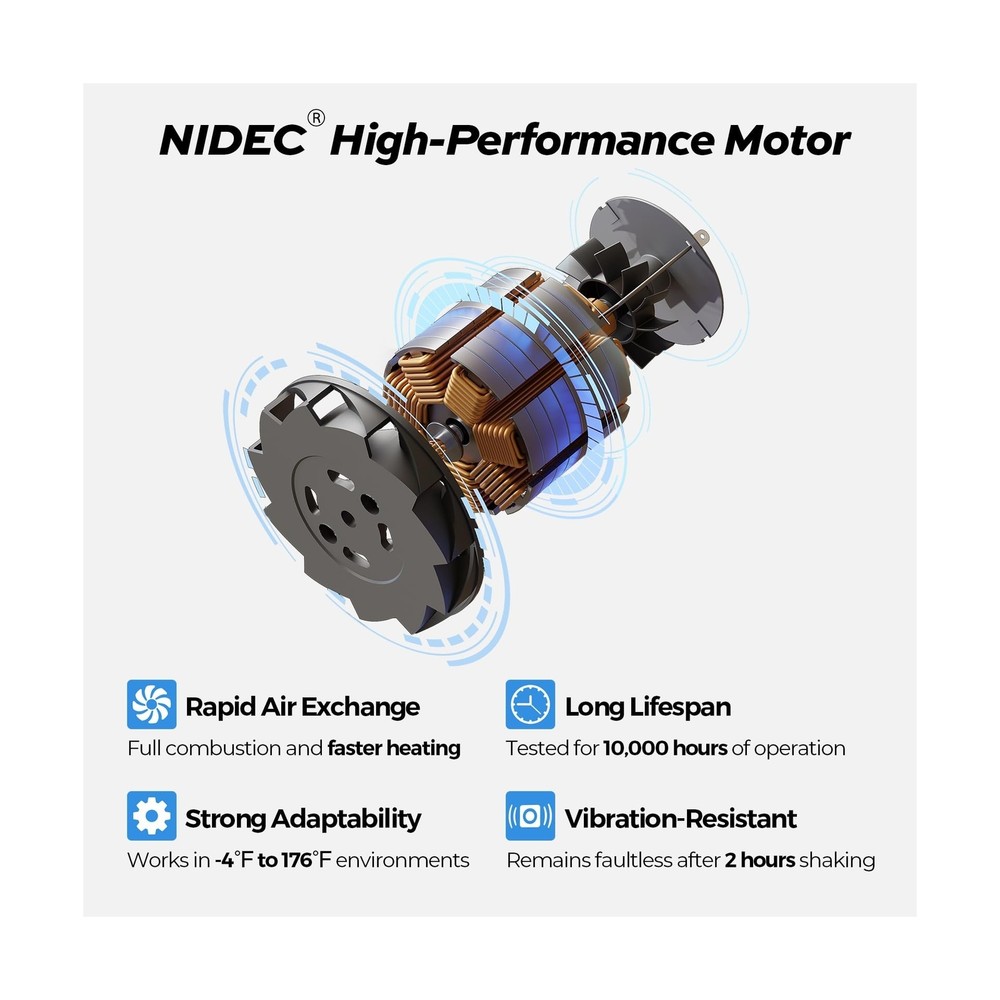 FOGATTI RV Tankless Water Heater, InstaShower 8 Plus, Gen 2, with 15 x 15 inc...