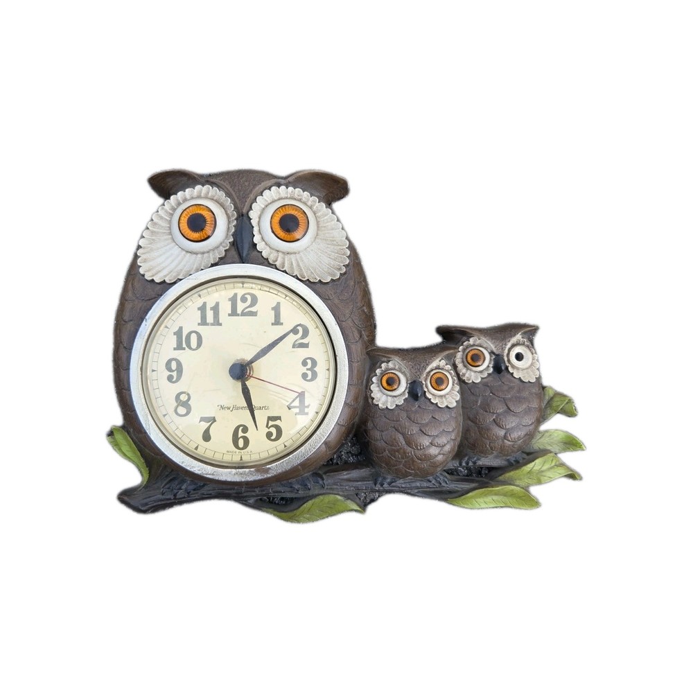 Vintage Owl Clock