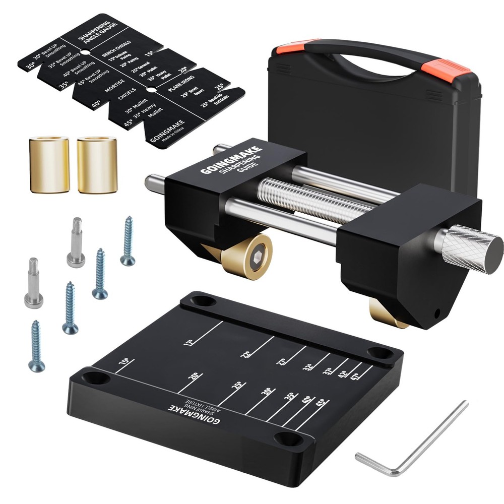 GOINGMAKE Honing Guide System Sharpening Kit for Woodworking Chisels