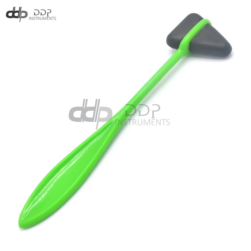 Taylor Percussion Hammer With PVC Black Head & Plastic Handle Light Green Color