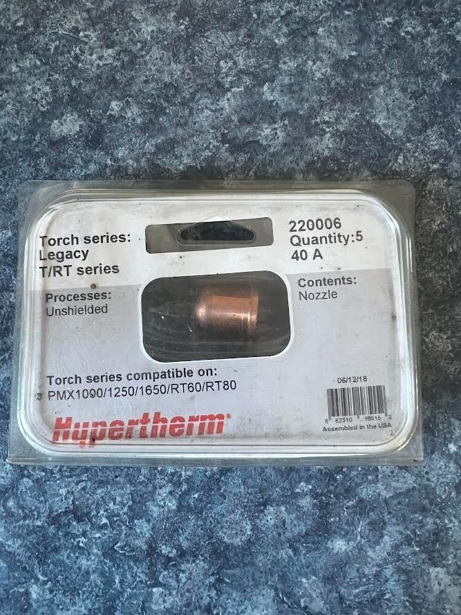 Plasma Torch Cutting Nozzle Hypertherm 220006 40A