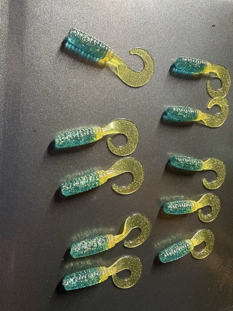 Bite Theory Baits Soft Plastic Curly Tail Grub 3” 10 Pack