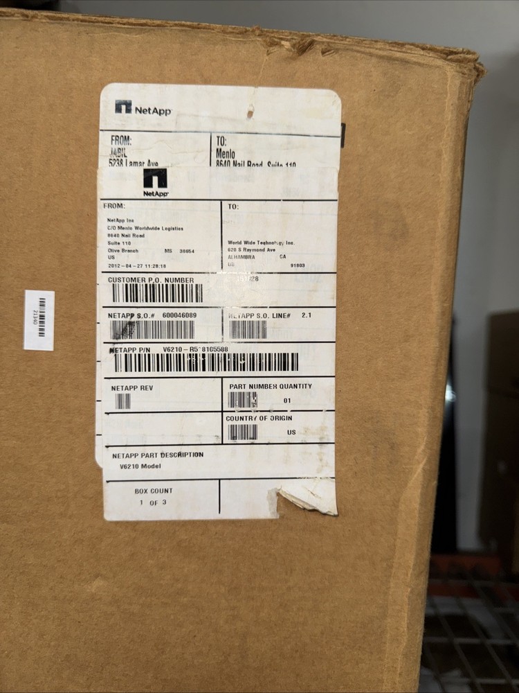 New NetApp V6210 Filer Head Storage Array
