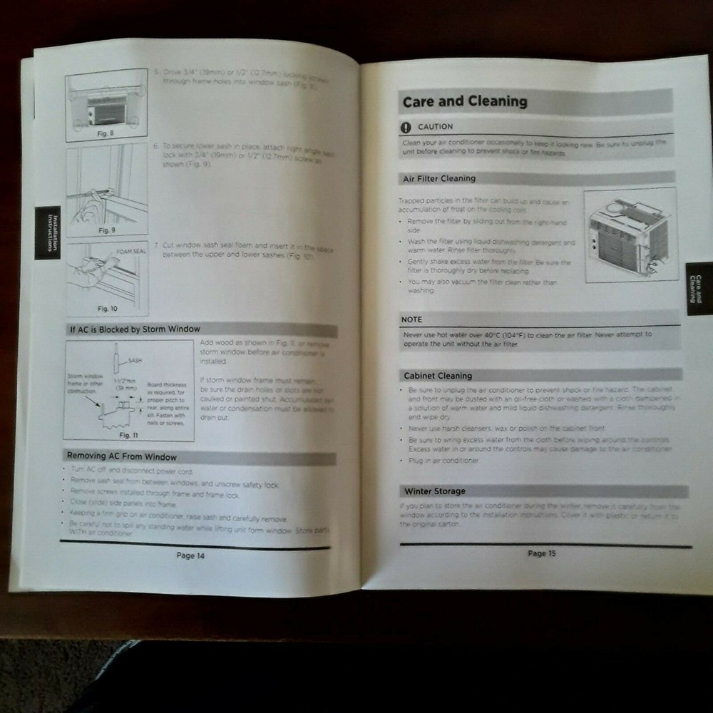 Arctic King Window Air Conditioner User Instruction Manual Version A-10-2017 WWK