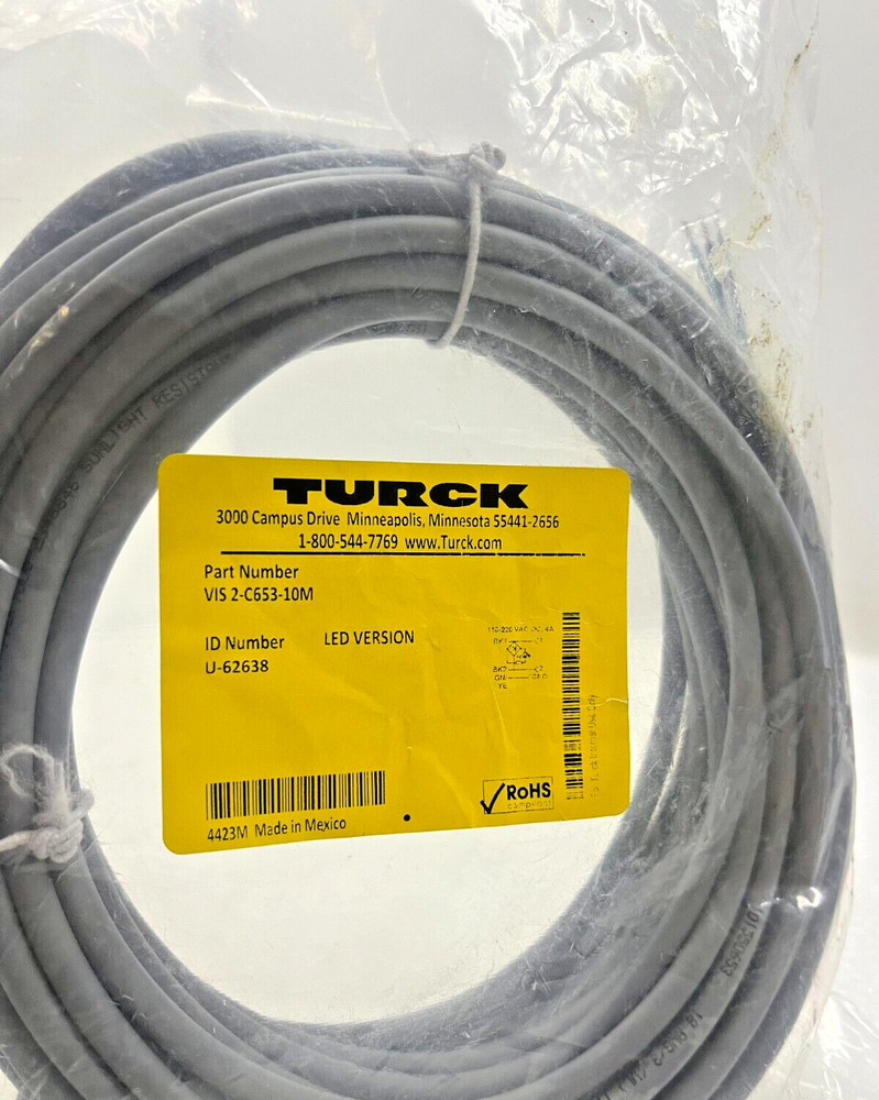 New NIB TURCK VIS 2-C653-10M Grey