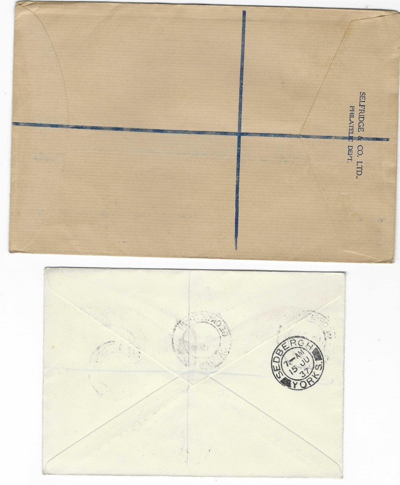 Commonwealth 1937 Coronation Covers x 9