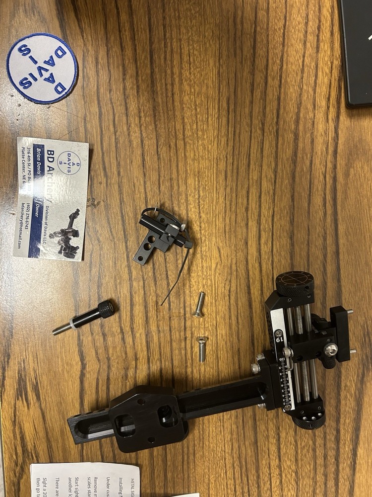 Davis Target Site 3" Black Axcel Scope Mount with Knobs