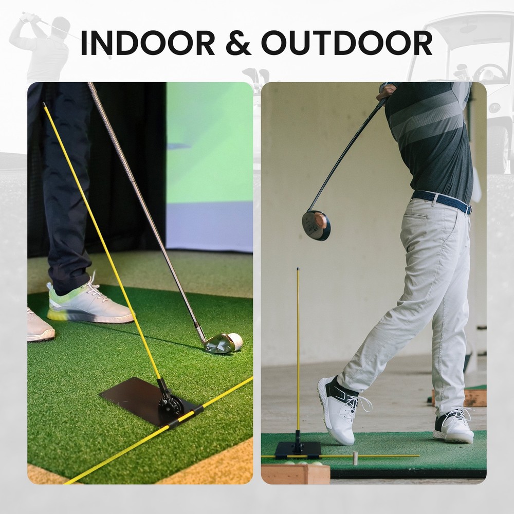 Golf Alignment Sticks and Angle Holder,Golf Training Practice Teaching Aid