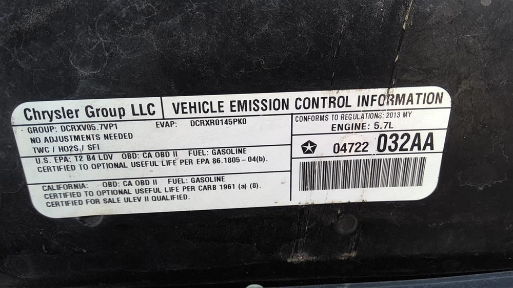 2013 Chrysler 300 Engine ECM Electronic Control Module 5.7L