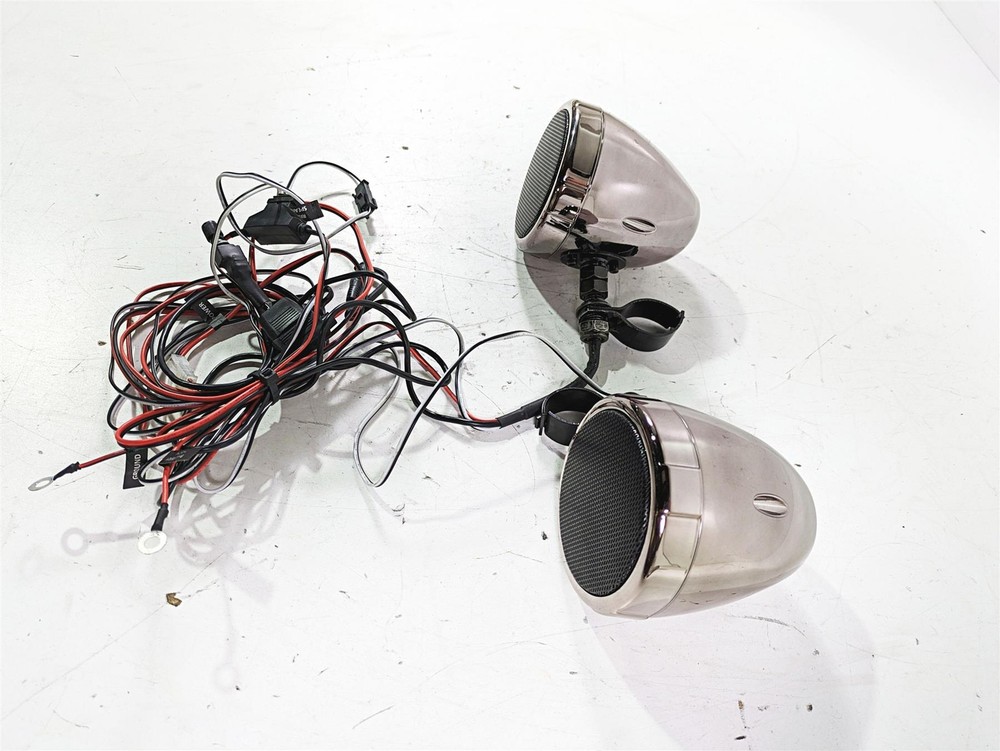 2002 Honda VTX1800 Retro Front Handlebar Speaker Set