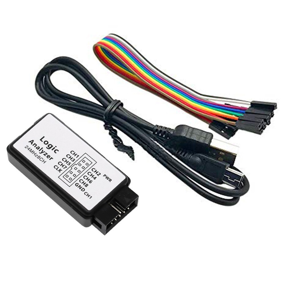 Compact USB Logic Analyzer 8Channel 24M Sampling for Waveform Analysis