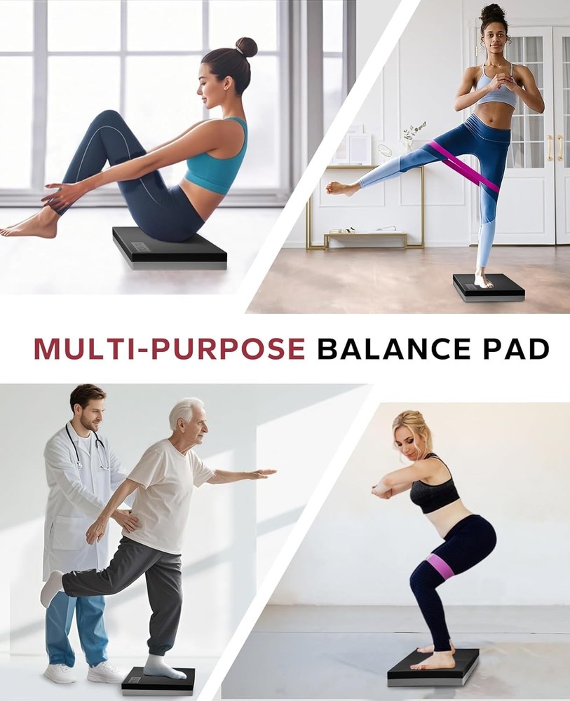 Exercise Balance Pad - 15" Non-Slip Textured Bottom Stability