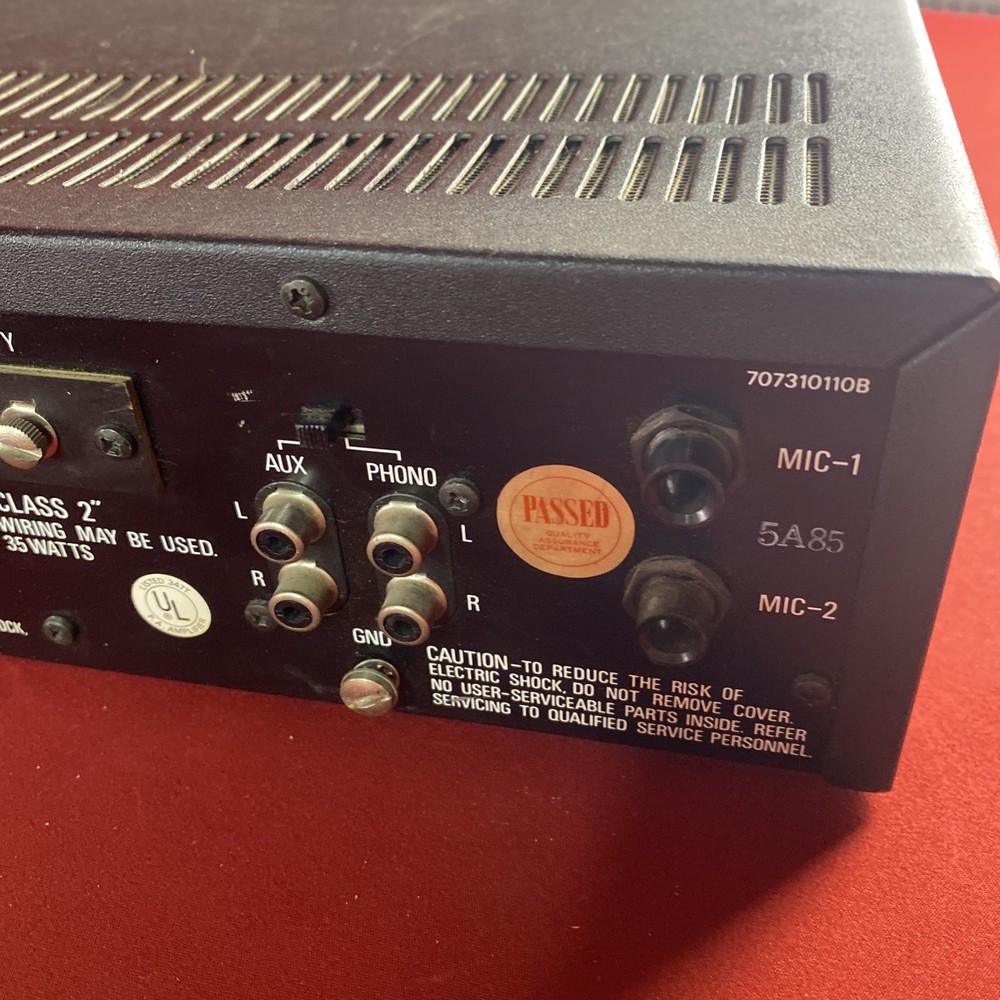 REALISTIC (MPA-35A) SOLID STATE PA AMPLIFIER 35 WATTS