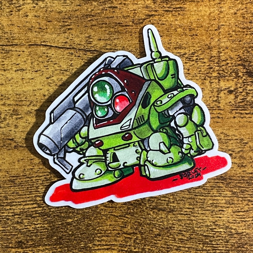 SD Standing Tortoise clear vinyl sticker