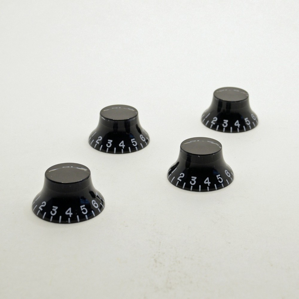 Black Bell Knobs 6mm Set of 4