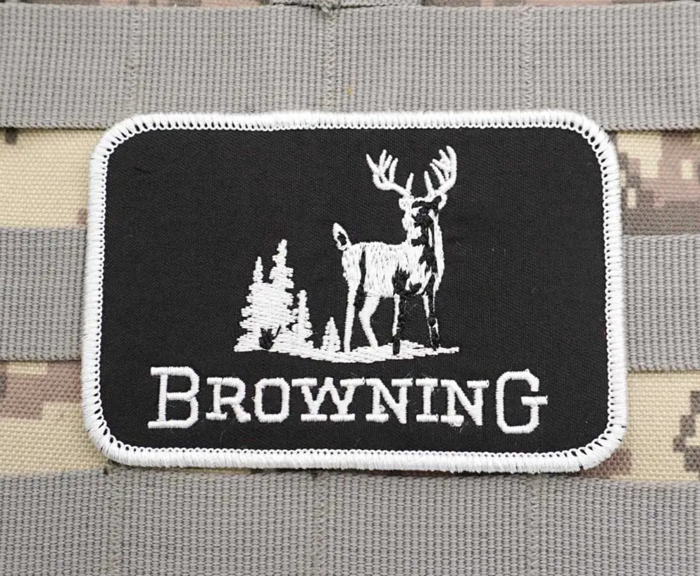 BROWNING FIREARMS VINTAGE STYLED EMBROIDERED PATCH...