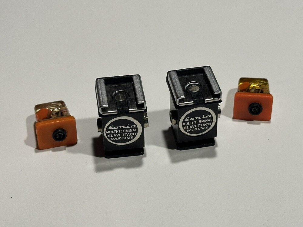 (2) Multi Terminal Slave Units With Sensors And 1 Camera Flash Sync Cable